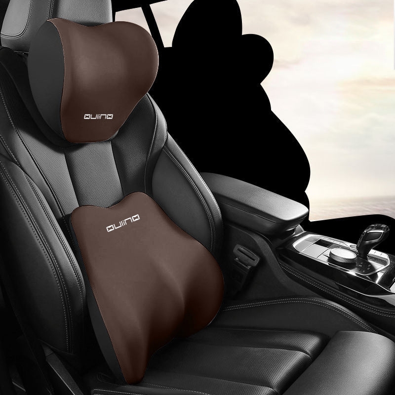Kopfstützen-Nackenkissen-Lendenwirbelstütze-Set für Autos