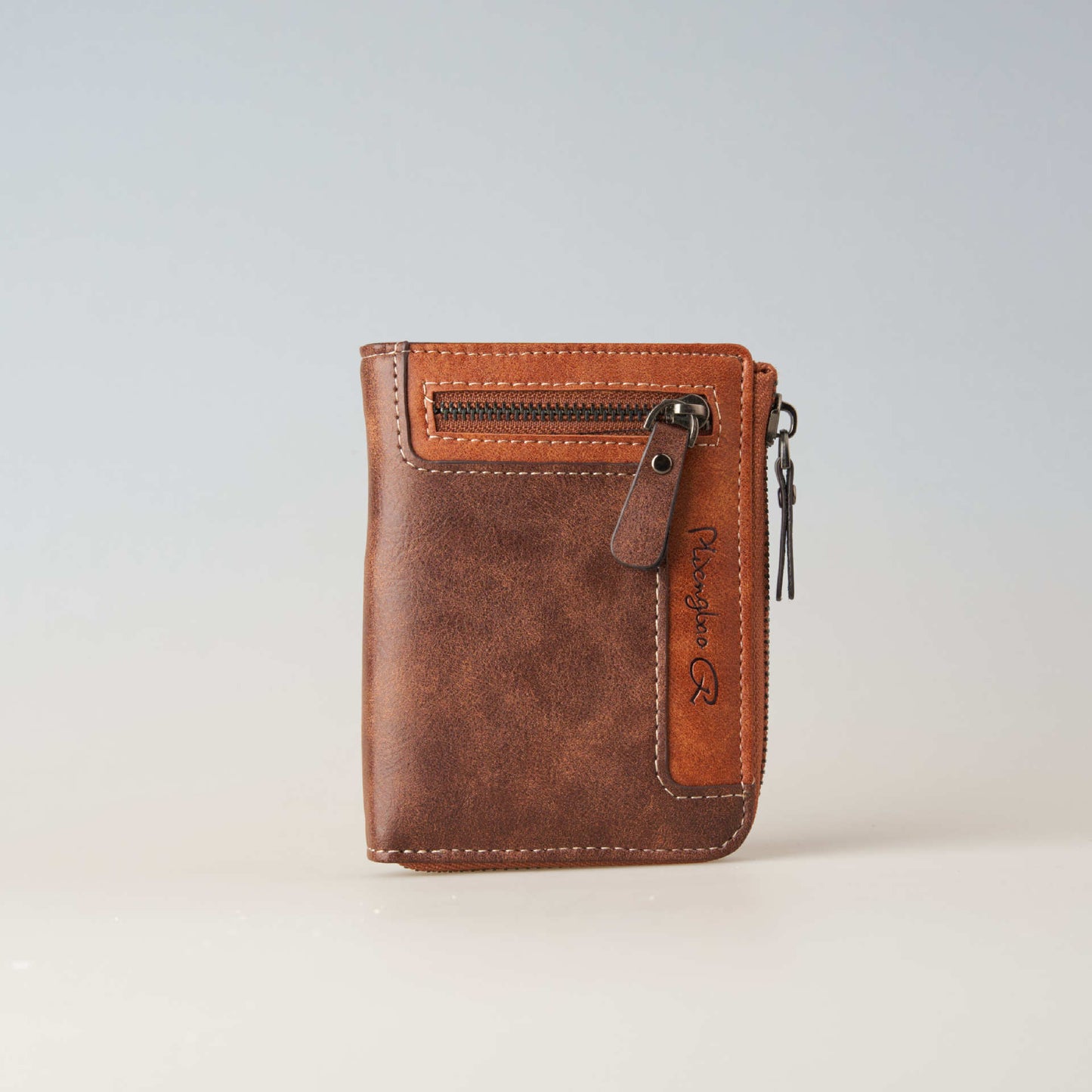 Geldbörse mit Reißverschluss: Kontrast-Design für den Alltag