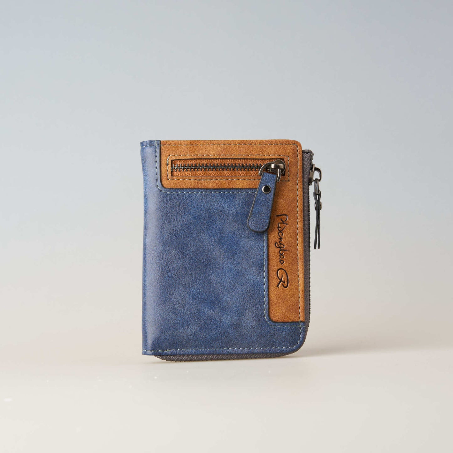 Geldbörse mit Reißverschluss: Kontrast-Design für den Alltag